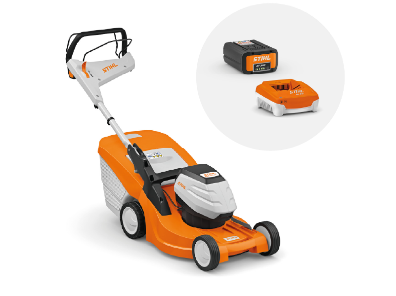 Cortacésped RMA 448 PV con batería y cargador 1 Cortacésped RMA 448 PV con batería y cargador